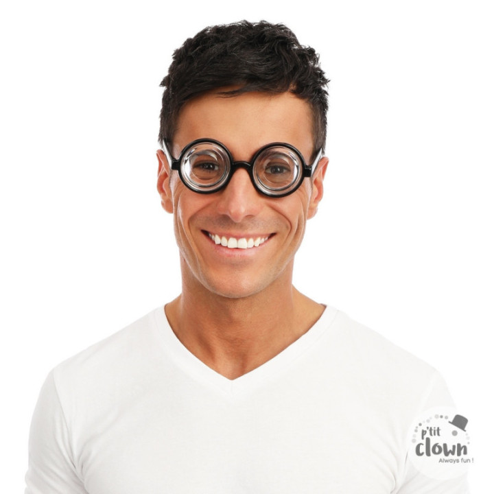 Lunettes d'intello - Double foyer - Humour - Déguisement - Savant fou - Nerd