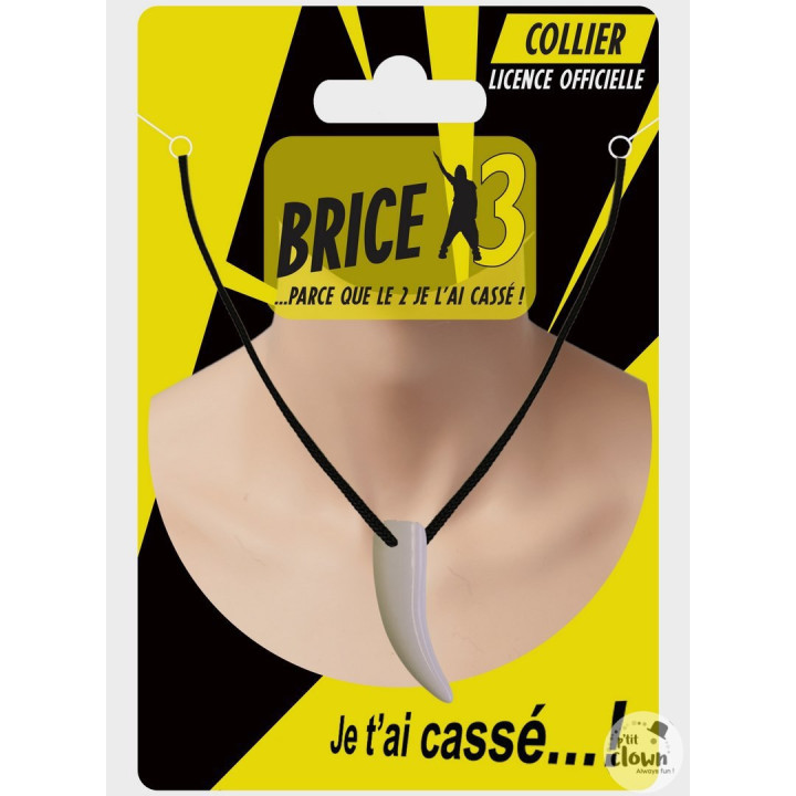 Brice de Nice - Collier avec dent de requin - Déguisement - Surfeur