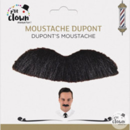 Fausse moustache - Déguisement - Accessoire - Autocollant - Noir