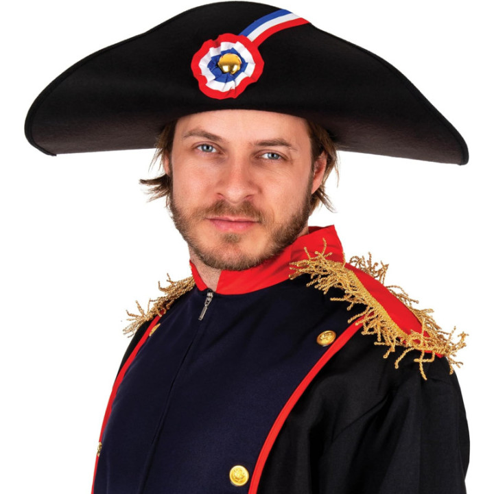 Chapeau de Napoléon - Déguisement - Bicorne - Adulte - Taille unique - Noir