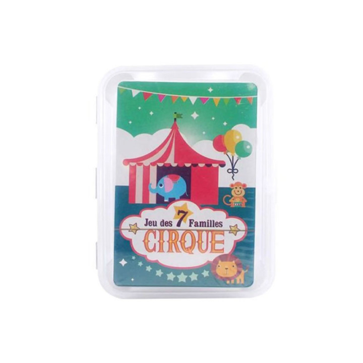 Jeu des 7 familles - Le cirque - Jeu de cartes pour enfant - A partir de 3 ans