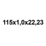 Disque pour découper l'acier et métal - 115x1,0x22,23 - Adapte sur meuleuse - APP