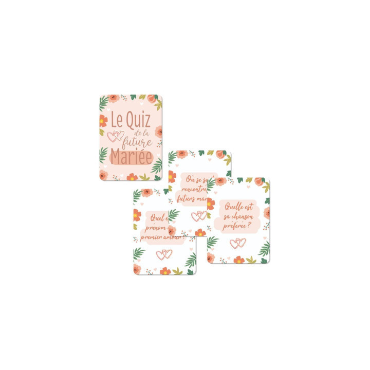 Jeu pour EVJF - Quizz de la future mariée - Enterrement de vie de jeune fille - Adulte