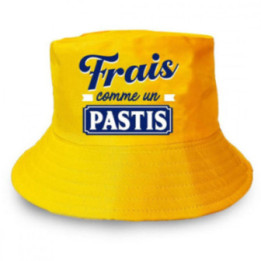 Bob - Chapeau - Jaune - Frais comme un pastis - Humour - Idée cadeau - Taille unique