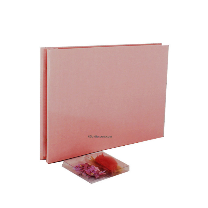 Album photos - Scrapbooking - 21 x 29,7 cm - Rose - Pochettes plastiques + stickers - Exacompta