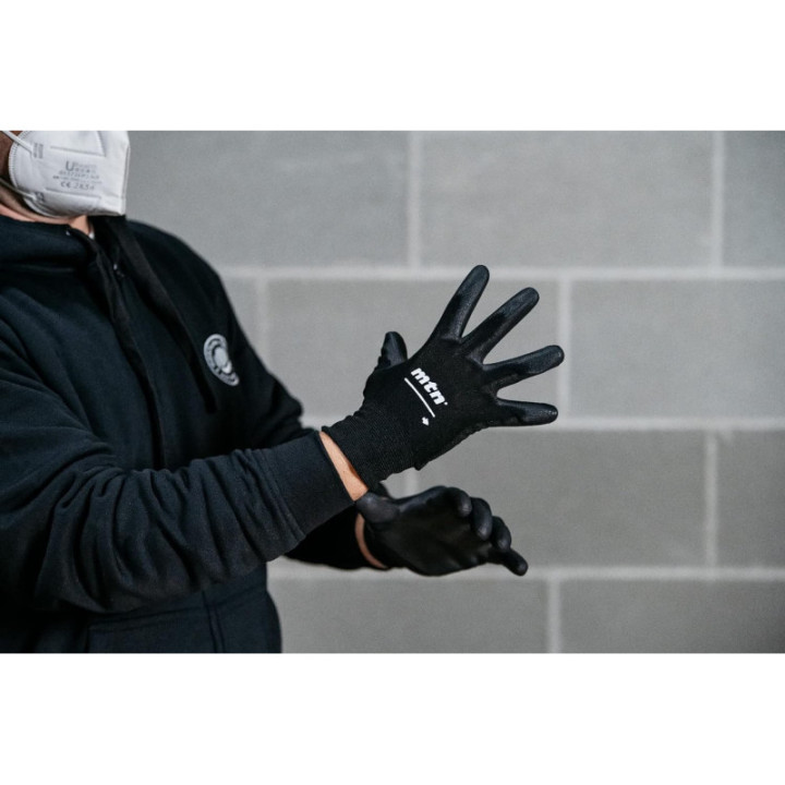 Gants de protection - Nylon et polyuréthane - Noir - Taille L/XL - MTN - Pro gloves
