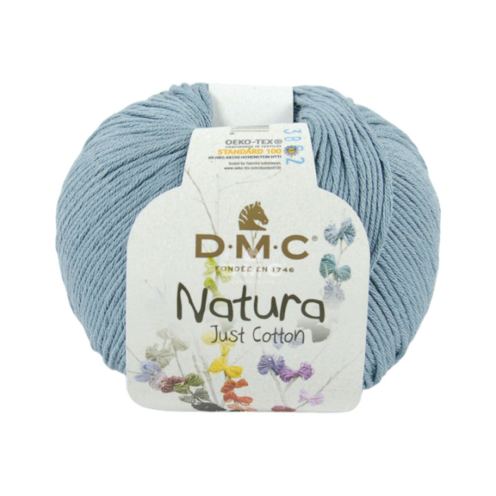 Pelote - 100% coton - Azur - N56 - DMC - Natura Just Cotton - Tricot - Crochet