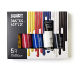 Set Peinture Acrylique de 5 tubes - Liquitex Basics