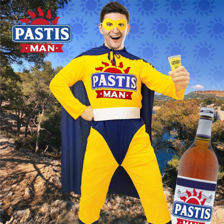 Déguisement - Costume - Pastis Man - Apéro - Soirée - EVG - Taille unique