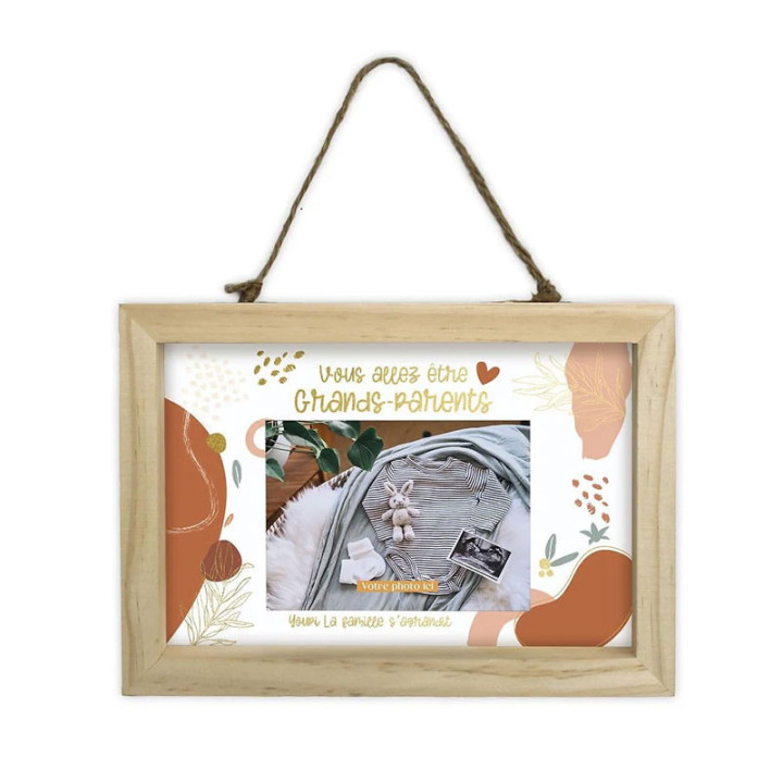 Cadre - Annonce naissance - Vous allez être grands-parents - 12x17cm