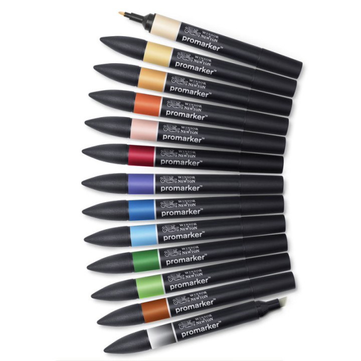 Feutres - Promarker - 12 couleurs - Manga Expansion - Winsor et Newton - Dessin - Illustration