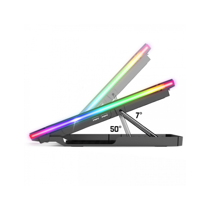 Refroidisseur - Pour ordinateur portable - Compatible de 10 à 17 pouces - Rétroéclairé - Spirit of Gamer - AIRBLADE 1200