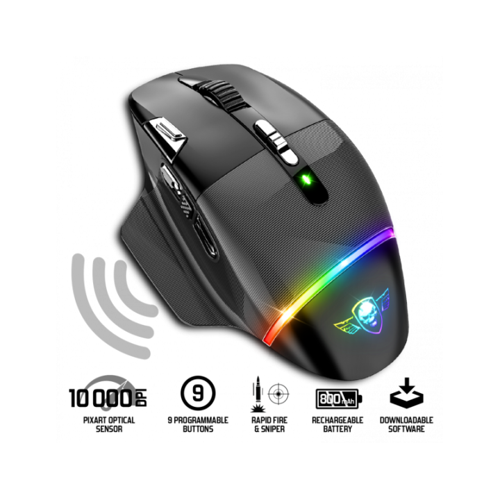 Souris sans fil - Gaming - XPERT-M800 - LED - Personnalisable - Boutons programmables - Spirit of gamer