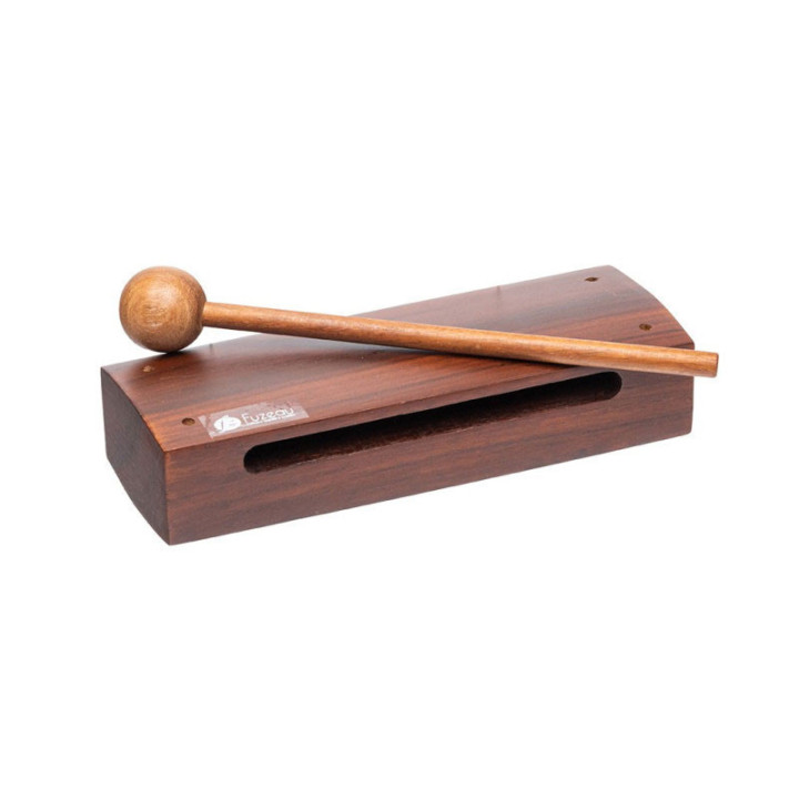 Wood block - Bois PAO Rose - 2 tons - Instrument de musique - Enfant dès 3 ans
