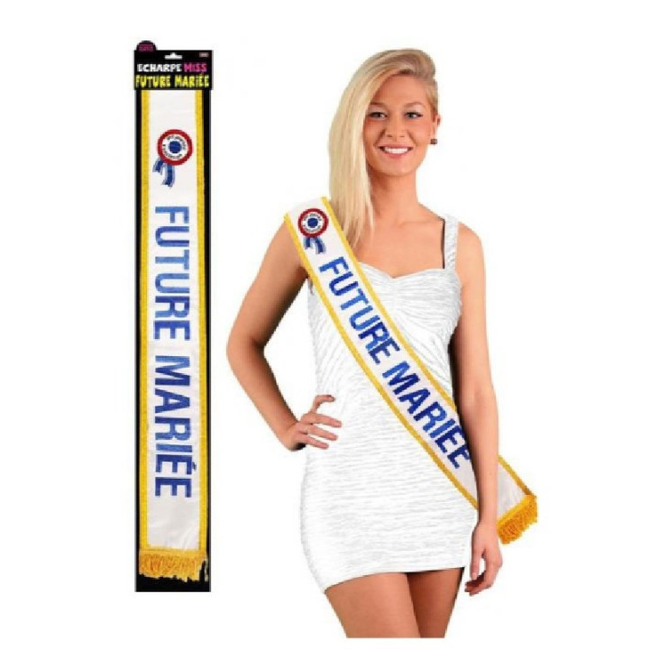 Echarpe - Future mariée - Déguisement - Fête - Enterrement vie de jeune fille