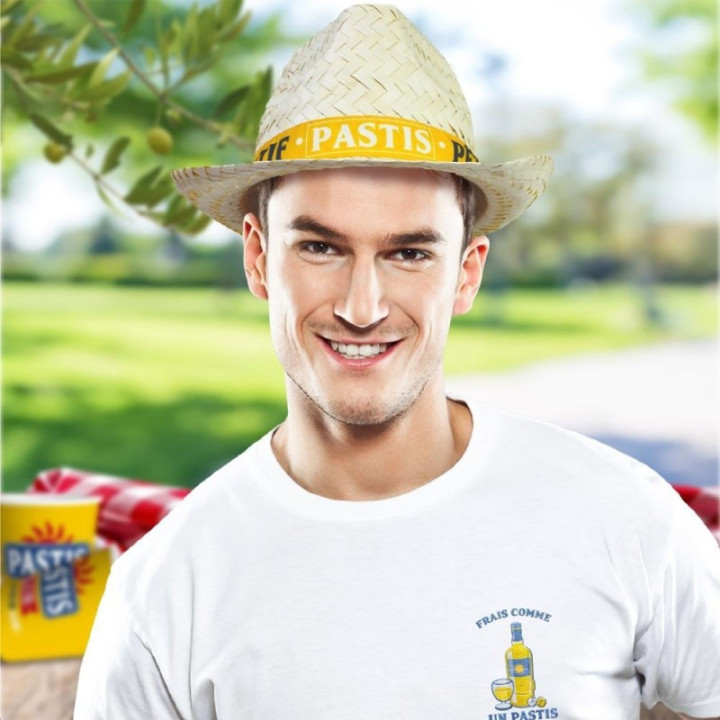 Chapeau de paille - Apéro - Pastis - Déguisement - Soirée - Festival - Humour