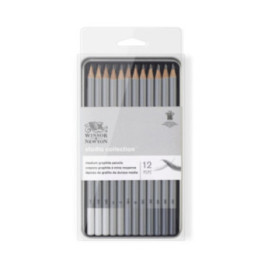 Set De 12 Crayons Graphite Studio Collection Winsor Et Newton