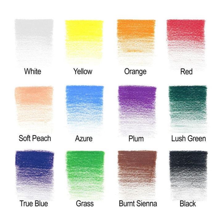 Crayons de couleur - Beaux-arts - 12 couleurs - Boite métal - Winsor et Newton Studio collection