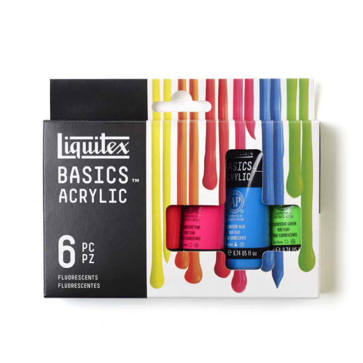 Set Peinture Acrylique de 6 tubes - Liquitex Basics