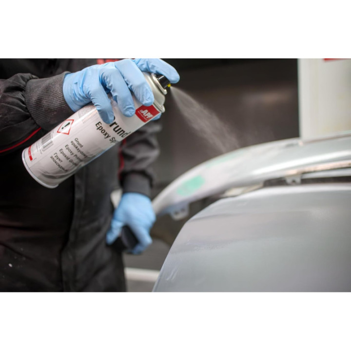 Apprêt - Epoxy - Antirouille - Alu, métal et acier - Gris clair - APP Grund Spray - 500ml