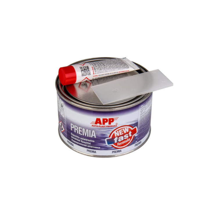 Mastic polyester - Universel - Pour réparation plastique, métal, carrosserie - Jaune clair - APP - 600g