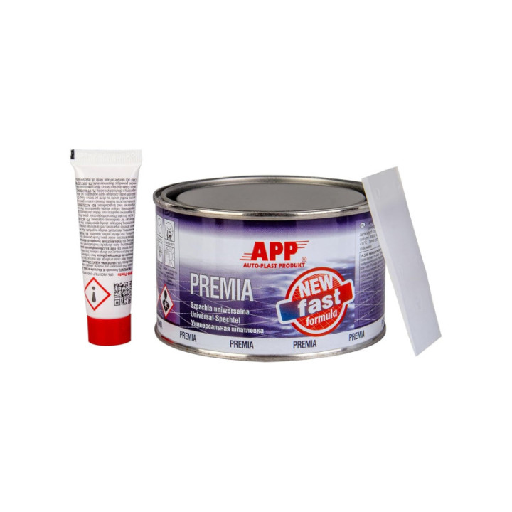 Mastic polyester - Universel - Pour réparation plastique, métal, carrosserie - Jaune clair - APP - 600g