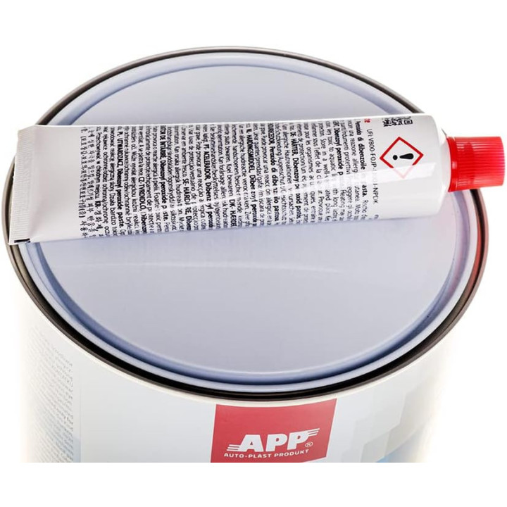 Mastic polyester - Universel - Bi-composant - Carrosserie - Beige - APP Ultra - 500g