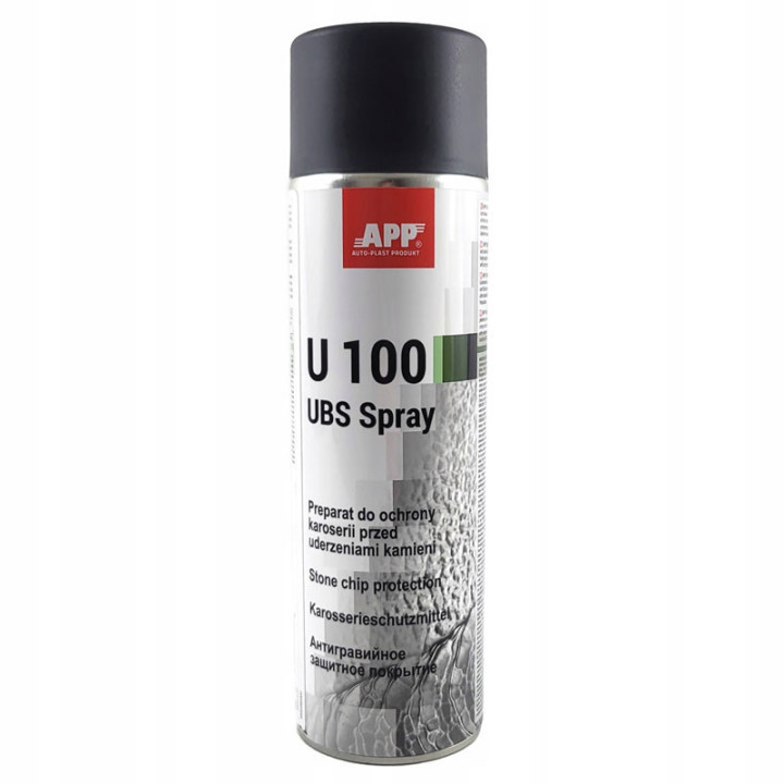 Protection bas de caisse - Noir - Anti gravillon - Protection voiture - APP U100 - 500ml