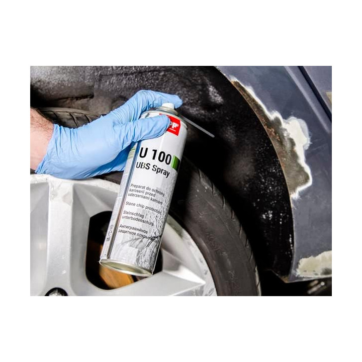 Protection bas de caisse - Noir - Anti gravillon - Protection voiture - APP U100 - 500ml