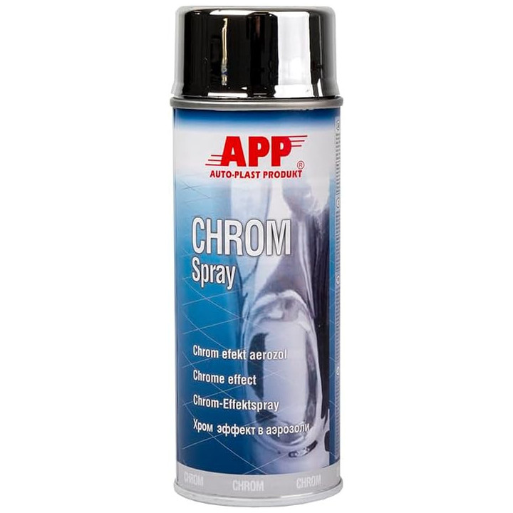 Bombe de peinture - Effet chrome - Bois, métal, verre, plastique - 400ml - APP
