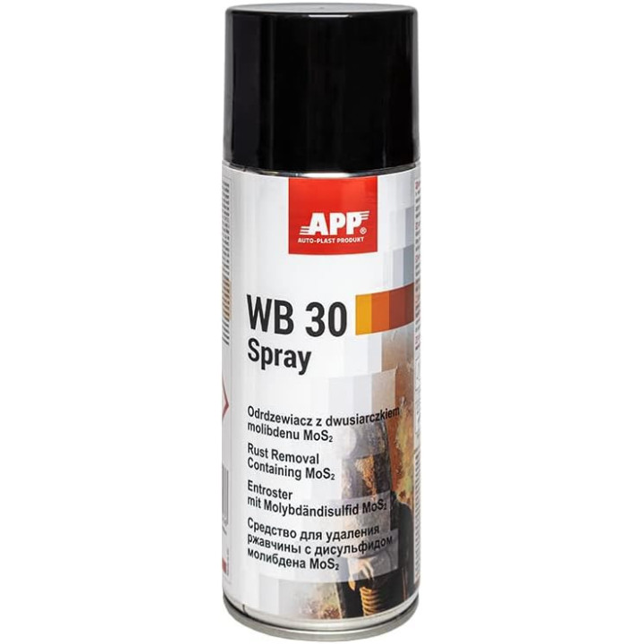 Spray dégrippant - Puissant - Lubrifiant - Pour pièces mécaniques - APP - WB30 - 400ml
