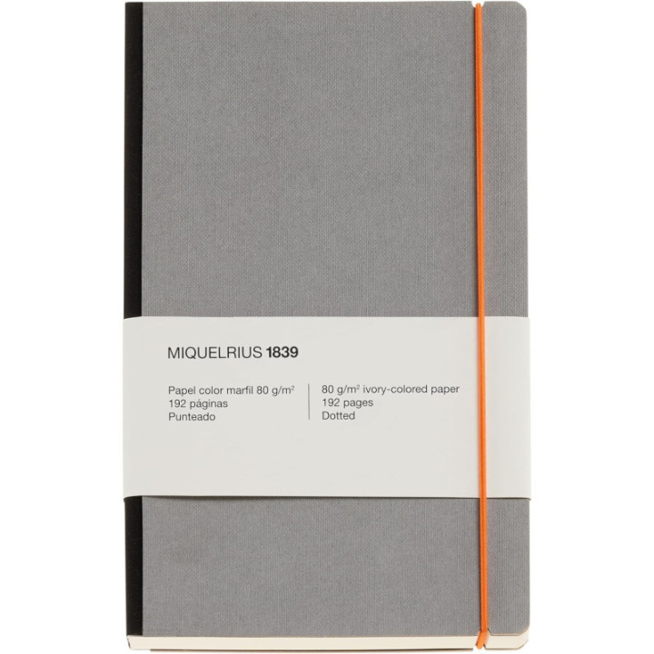 Carnet - Gris - A5 - 192 pages - 80g - Miquelrius