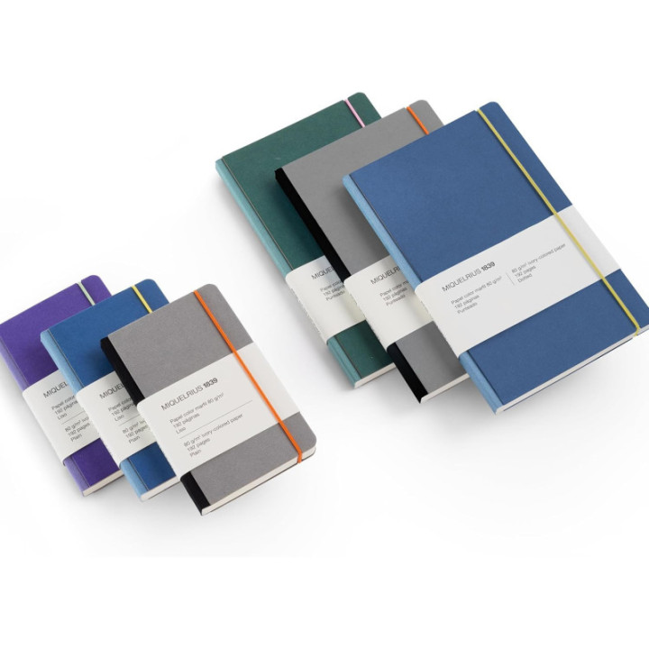 Carnet - Gris - A5 - 192 pages - 80g - Miquelrius
