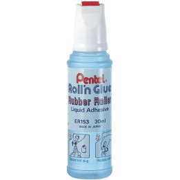 Colle liquide - Flacon avec rouleau applicateur - Pour papier, carton - Pentel - Roll'n Glue