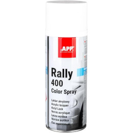 Bombe de peinture - Blanc - Brillant - Acrylique - Carrosserie - APP - Rally 400 - 400ml