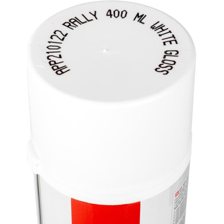 Bombe de peinture carrosserie APP Rally 400 blanc brillant 400 ml