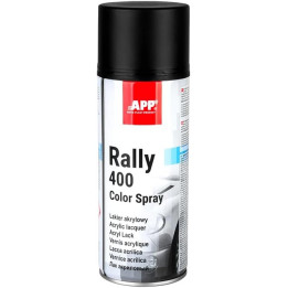 Bombe de peinture - Noir - Mat - Acrylique - Carrosserie - APP - Rally 400 - 400ml
