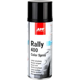 Bombe de peinture - Noir - Brillant - Acrylique - Carrosserie - APP - Rally 400 - 400ml