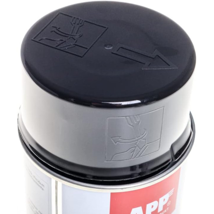 Bombe de peinture - Noir - Mat - Acrylique - Toutes surfaces - APP Rally 500ml