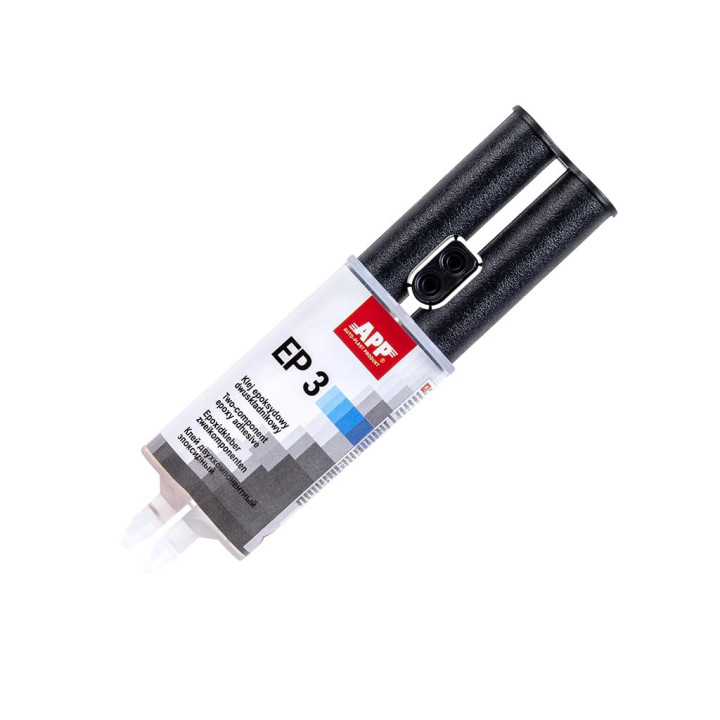 Colle - Epoxy - Bi-composant - Durcisseur inclus - Transparente - Métal, béton, verre, bois - APP