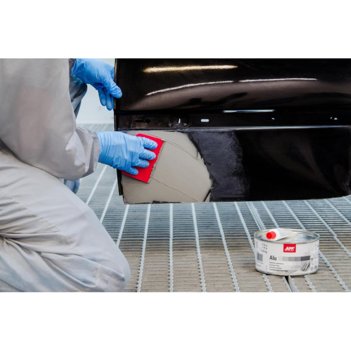 Mastic - Polyester - Aluminium - Pour carrosserie - Industrie - Pot 600g - APP