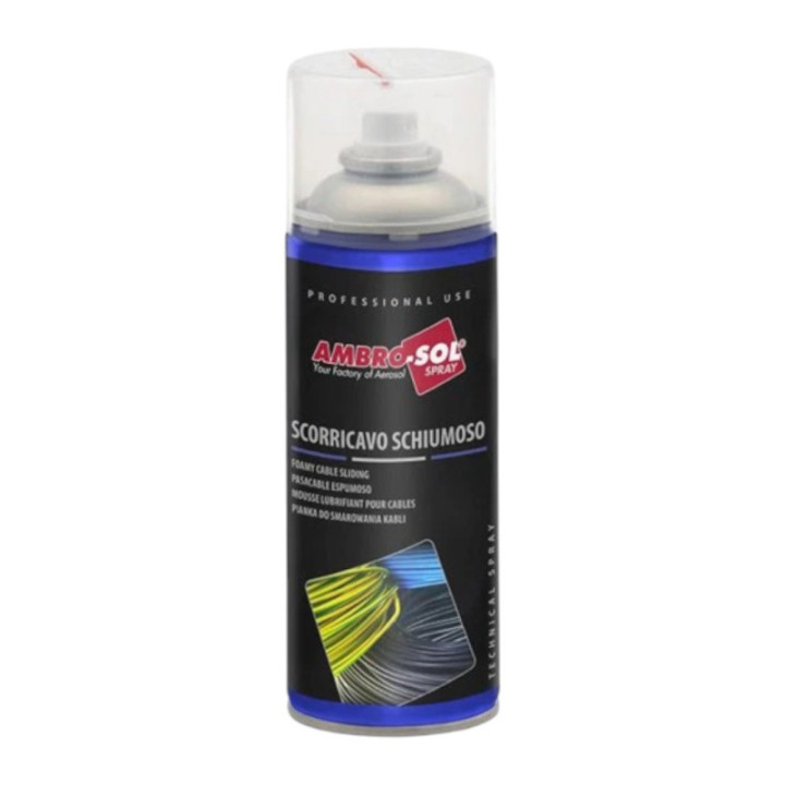 Mousse lubrifiante - Pour passage de câbles - Réduit frottement - Ambro-sol
