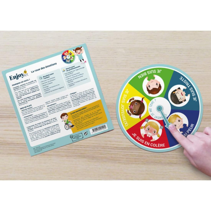 Jeu éducatif - Roue des émotions - Enfant - De 2 à 6 ans - Enjoy Art