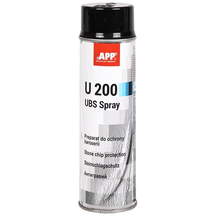 Anti gravillons - Protection bas de caisse - Voiture - Noir - Antirouille - APP U200 - 500ml