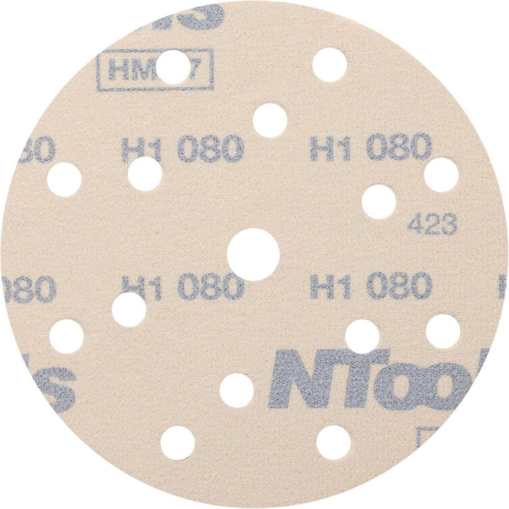 Disque de ponçage - Abrasif - 150mm diamètre - Grain 80 - 100 pièces - Ntools HMF7