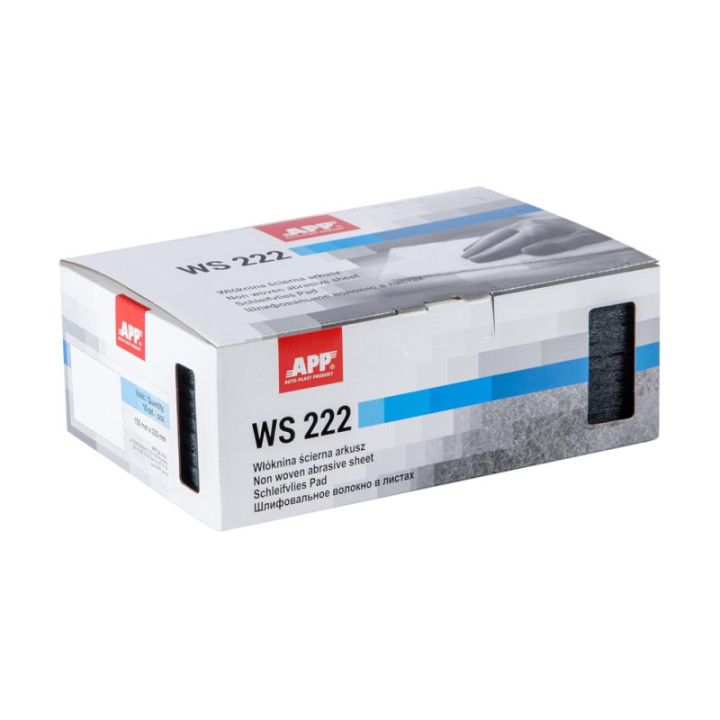 Fibre abrasif - Pour ponceuse - Grain fin - 150x230mm - 10 pièces - APP WS 222