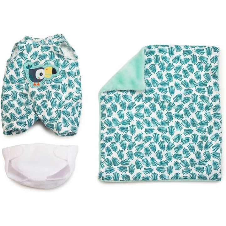 Peluche - Bébé Ari et son couffin - Poupon - Dès 1 an - 22cm - Tissu - Lilliputiens