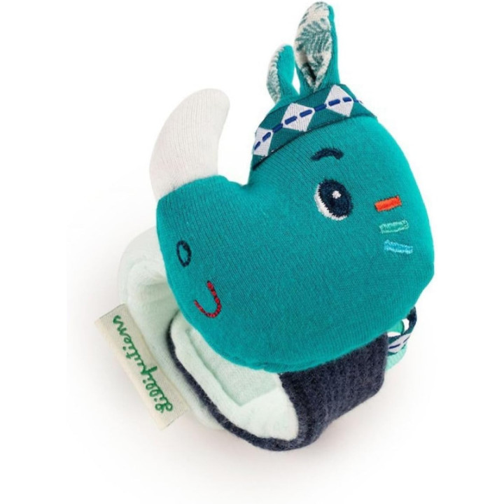 Hochet - Peluche - A attacher au poignet - Dès 3 mois - Lilliputiens - Marius le rhino