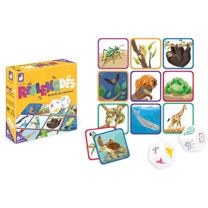 Jeu de société - Réflexodé - Records des animaux - Dès 6 ans - 2 à 4 joueurs - Janod