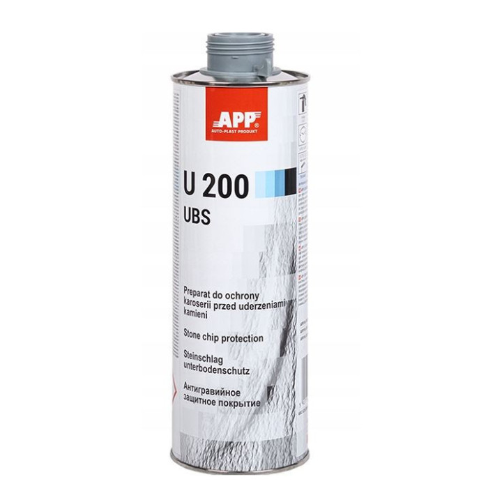 Anti gravillon - Gris - Anti corrosion - Carrosserie - APP - Bidon 1L